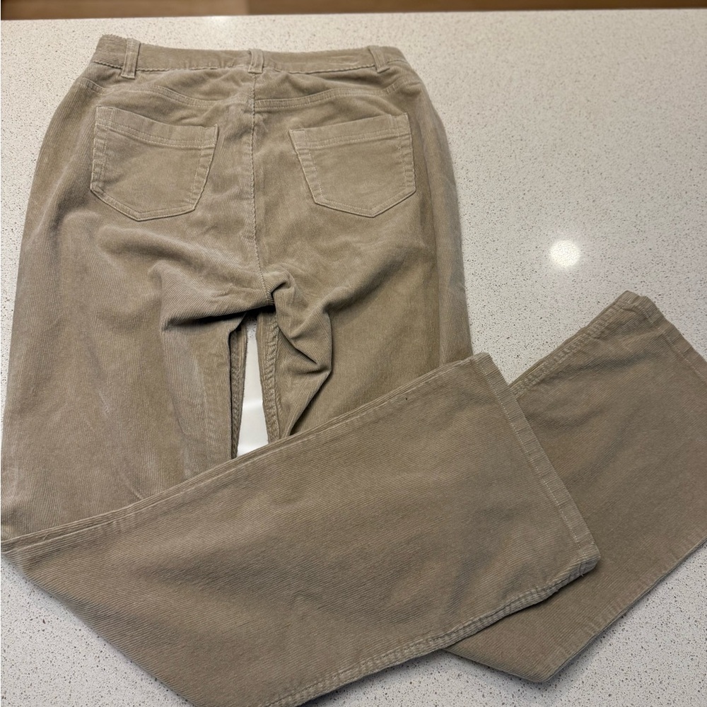Lands' End Tan Corduroy Pants Relaxed Fit
